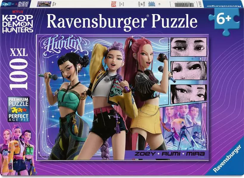 Ravensburger K-Pop Demon Hunters Happy Fans Honmoon! 100-Piece Kids Jigsaw Puzzle (Ages 6+)