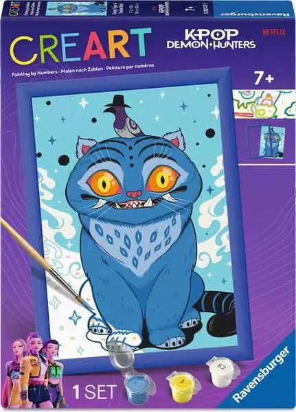 Ravensburger CreArt Kids K-Pop Demon Hunters Derpy & Sussie - Large Paint Art Kit (Agest 7+)