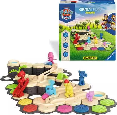 Ravensburger GraviTrax Junior PAW Patrol Large Set – Marble Run Building Set for Kids (Ages 3+)