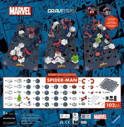 Ravensburger GraviTrax Spider-Man Medium Set – Marvel STEM Marble Run Building Set (Ages 8+)