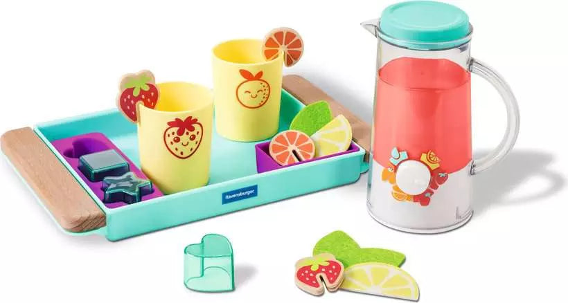 Ravensburger Play+ Fresh Drinks Pretend Play Set – Kids Tea & Juice Café Set (Ages 2+)
