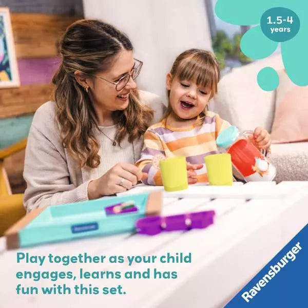 Ravensburger Play+ Fresh Drinks Pretend Play Set – Kids Tea & Juice Café Set (Ages 2+)