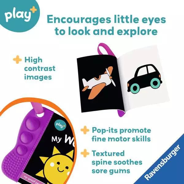 Ravensburger Play+ Flip & Pop My World – Interactive Pop-Up Board Book for Babies (Ages 0+)