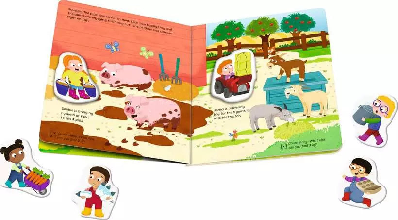Ravensburger My First Magnetic Book – Match & Learn Numbers Toddler Counting Activity Book (Ages 18m+)