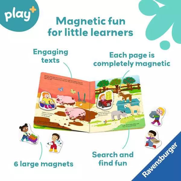 Ravensburger My First Magnetic Book – Match & Learn Numbers Toddler Counting Activity Book (Ages 18m+)