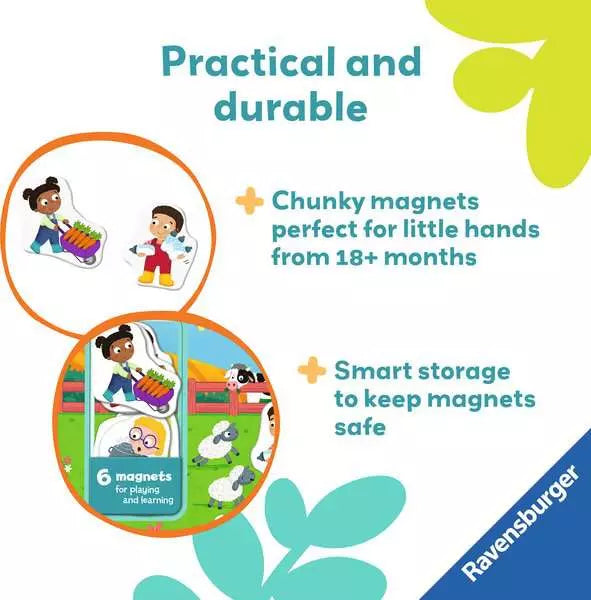 Ravensburger My First Magnetic Book – Match & Learn Numbers Toddler Counting Activity Book (Ages 18m+)