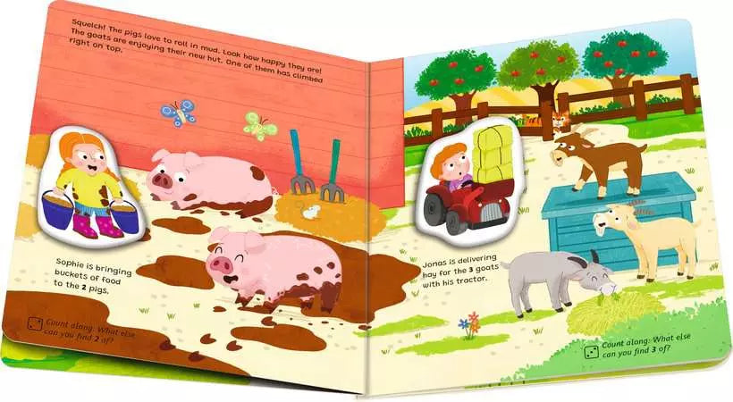 Ravensburger My First Magnetic Book – Match & Learn Numbers Toddler Counting Activity Book (Ages 18m+)