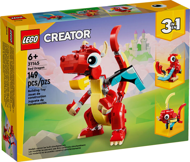 Lego Creator 3 in 1 Red Dragon (31145)