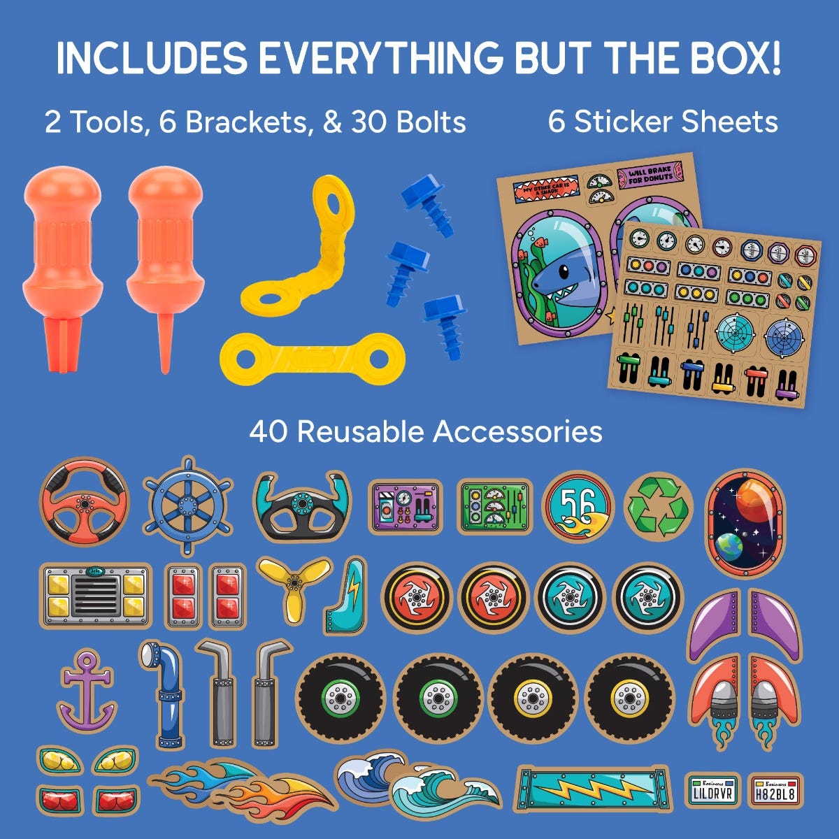 Educational Insights Boxineers Cardboard Vehicles Kit – STEM Upcycling Craft Set (Ages 5+)