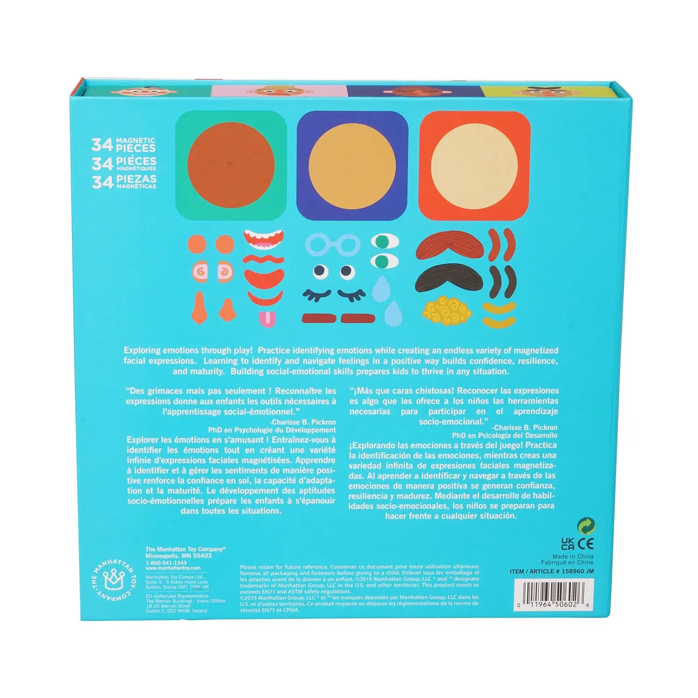 Manhattan Toy Making Faces 34-Piece Magnetic Face-Building Set – Creative Learning Toy