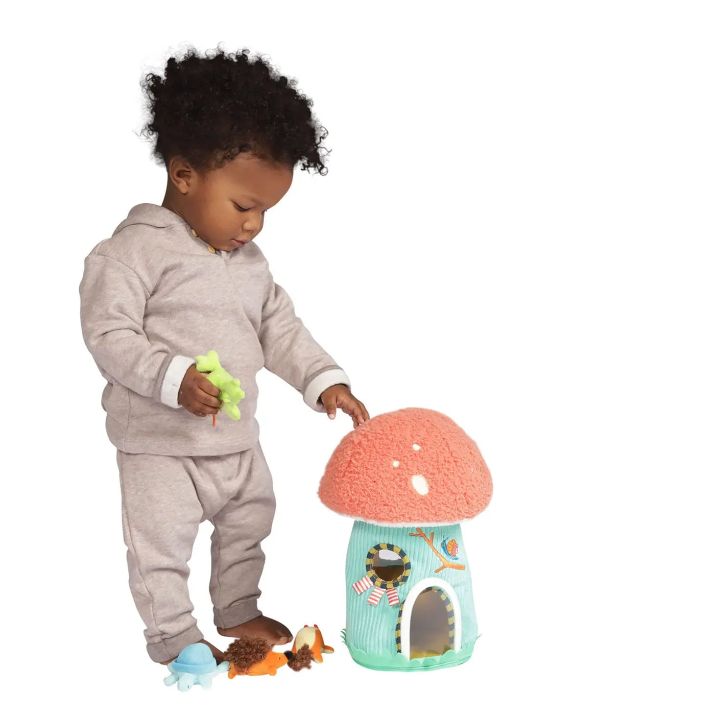 Manhattan Toy Toadstool Cottage Fill & Spill Activity Toy – Toddler Shape Learning Toy