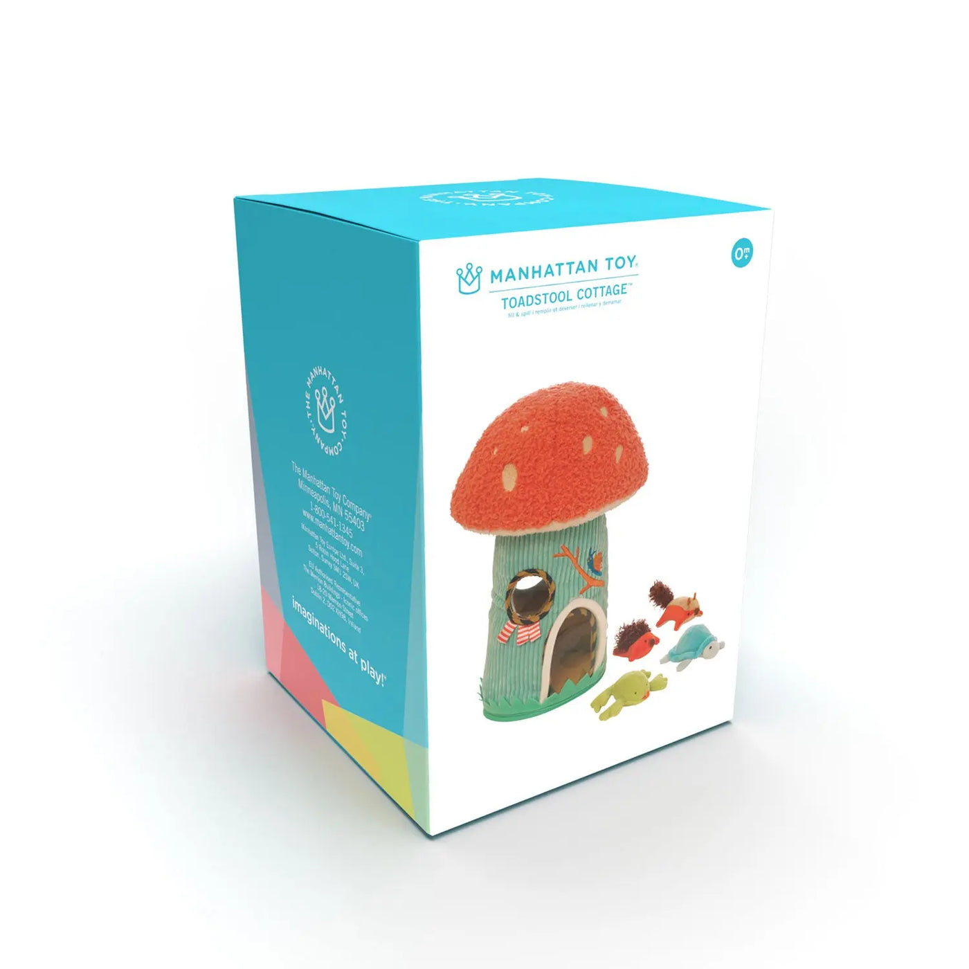 Manhattan Toy Toadstool Cottage Fill & Spill Activity Toy – Toddler Shape Learning Toy