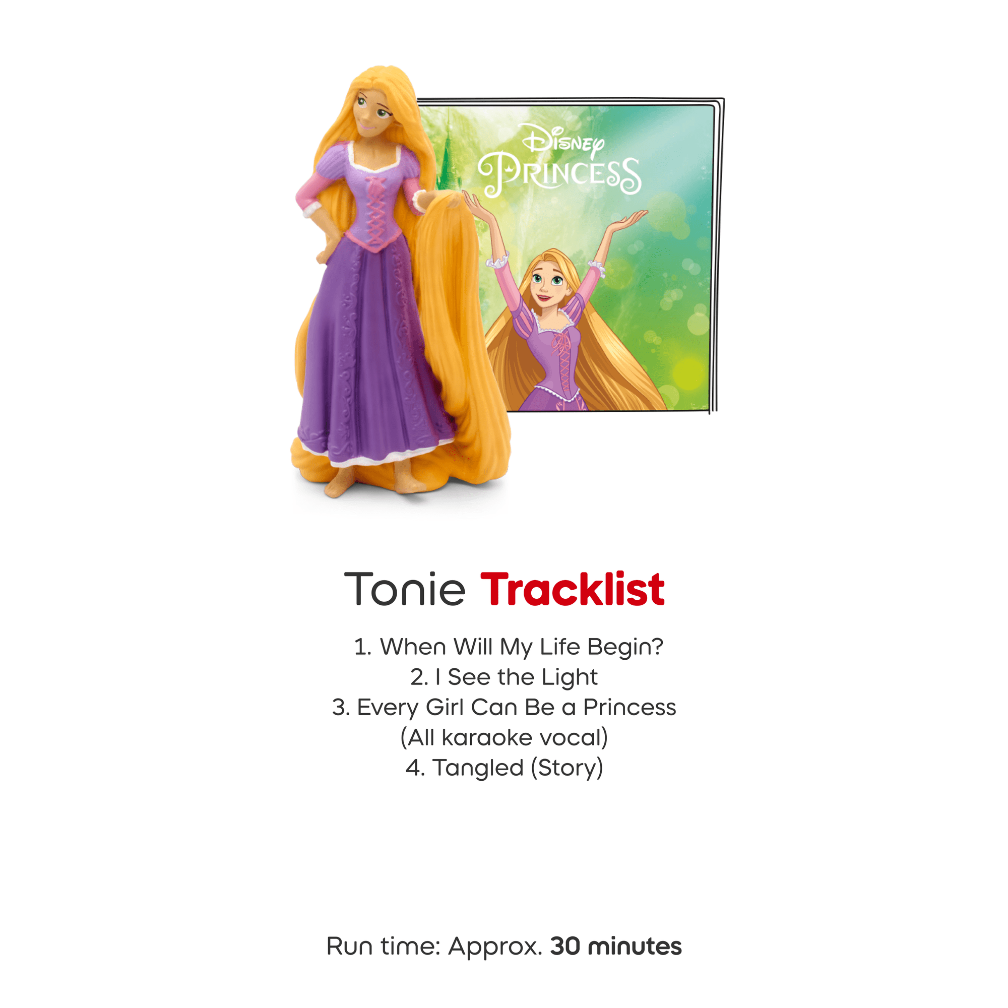 Tonies Disney Tangled Rapunzel – Screen-Free Audio Tonie Figure with Stories & Songs for Kids (Ages 1+)