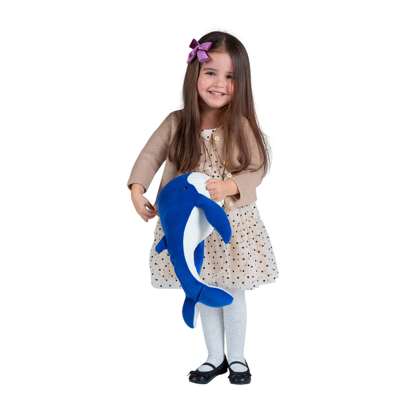 Manhattan Toy Wistful Whale Velveteen Whale 16" – Ultra-Soft Stuffed Ocean Plush