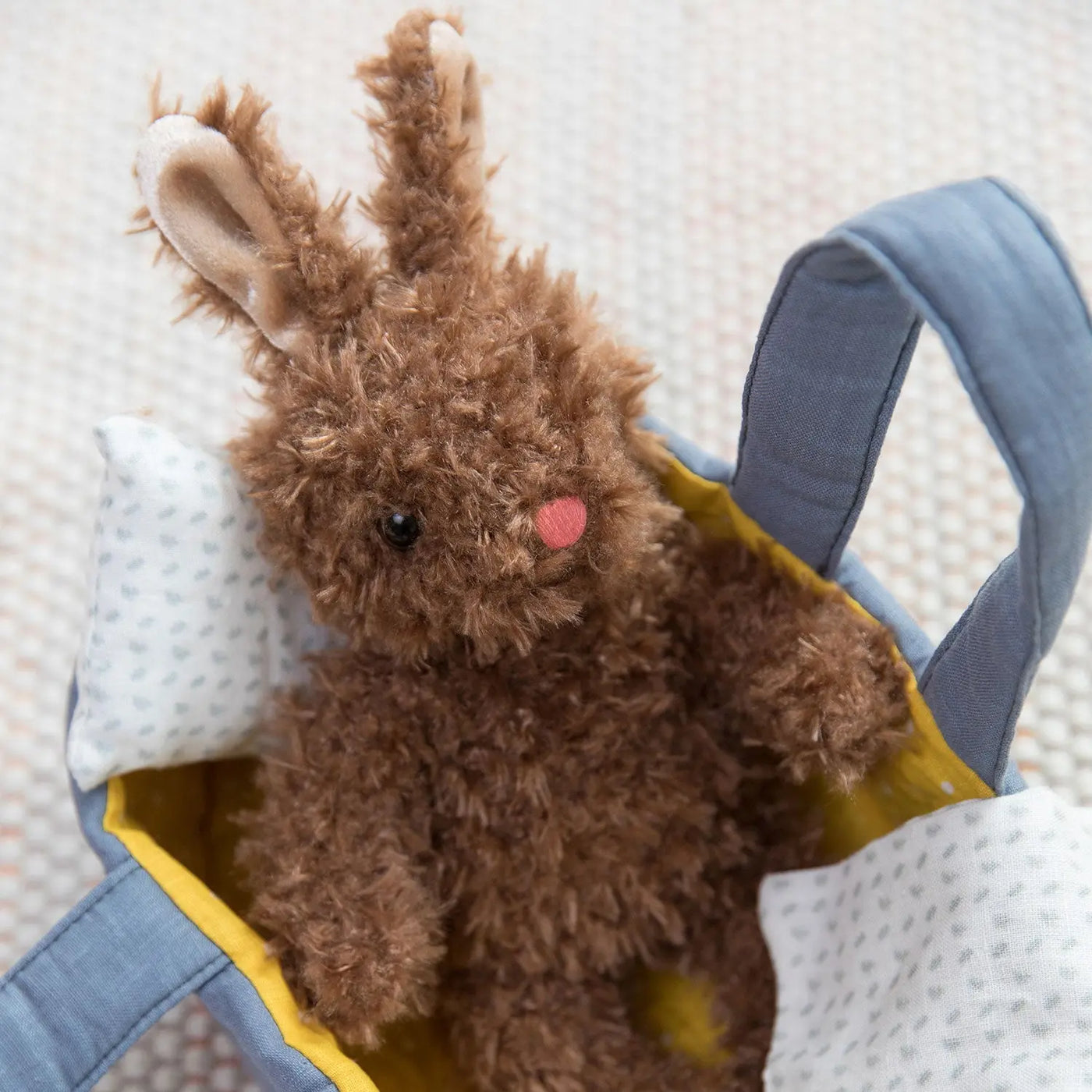 Manhattan Toy Moppettes Beau Bunny & Bassinet Set – Nurturing Baby Doll Play Set
