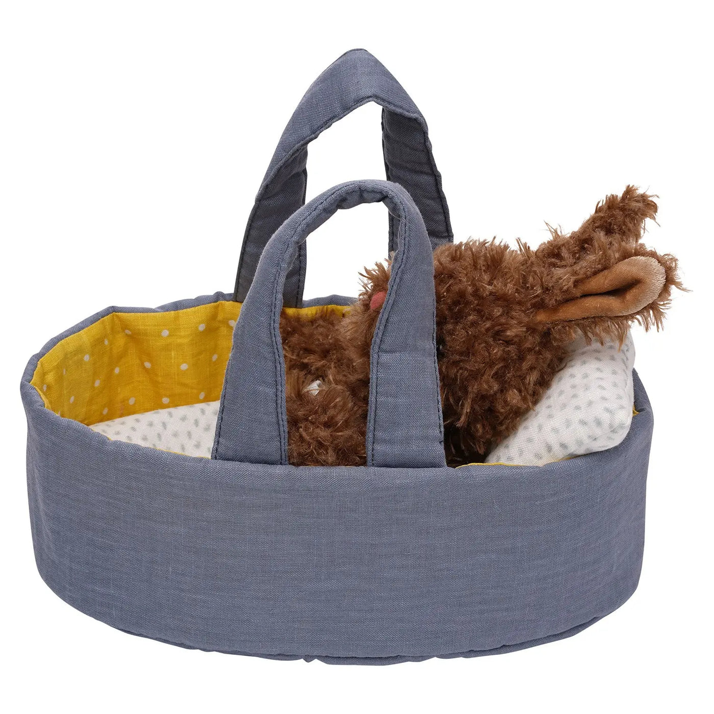 Manhattan Toy Moppettes Beau Bunny & Bassinet Set – Nurturing Baby Doll Play Set