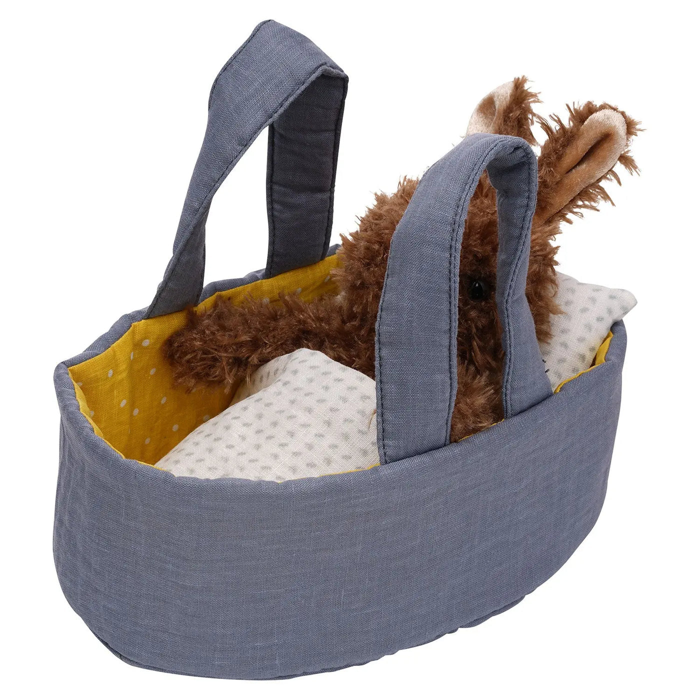 Manhattan Toy Moppettes Beau Bunny & Bassinet Set – Nurturing Baby Doll Play Set