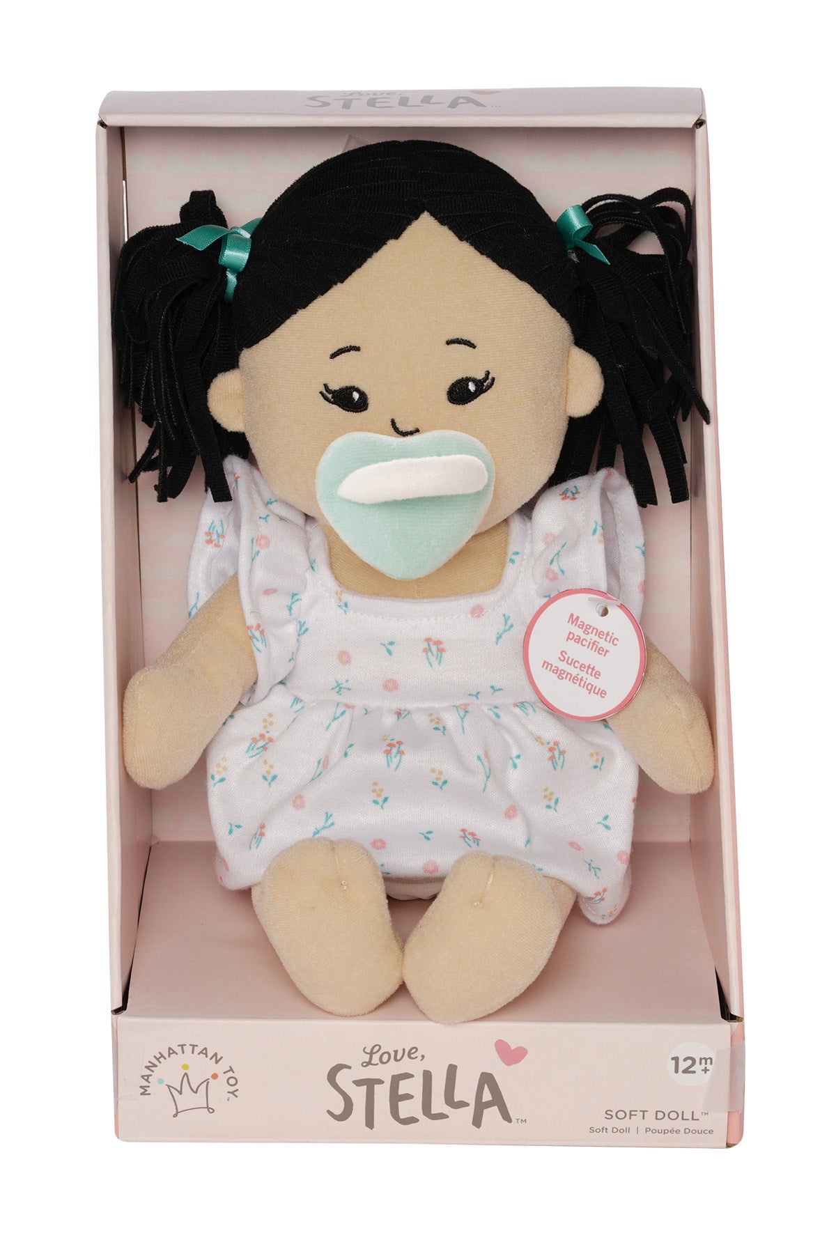 Love, Stella Doll Light Beige with Black Pigtails