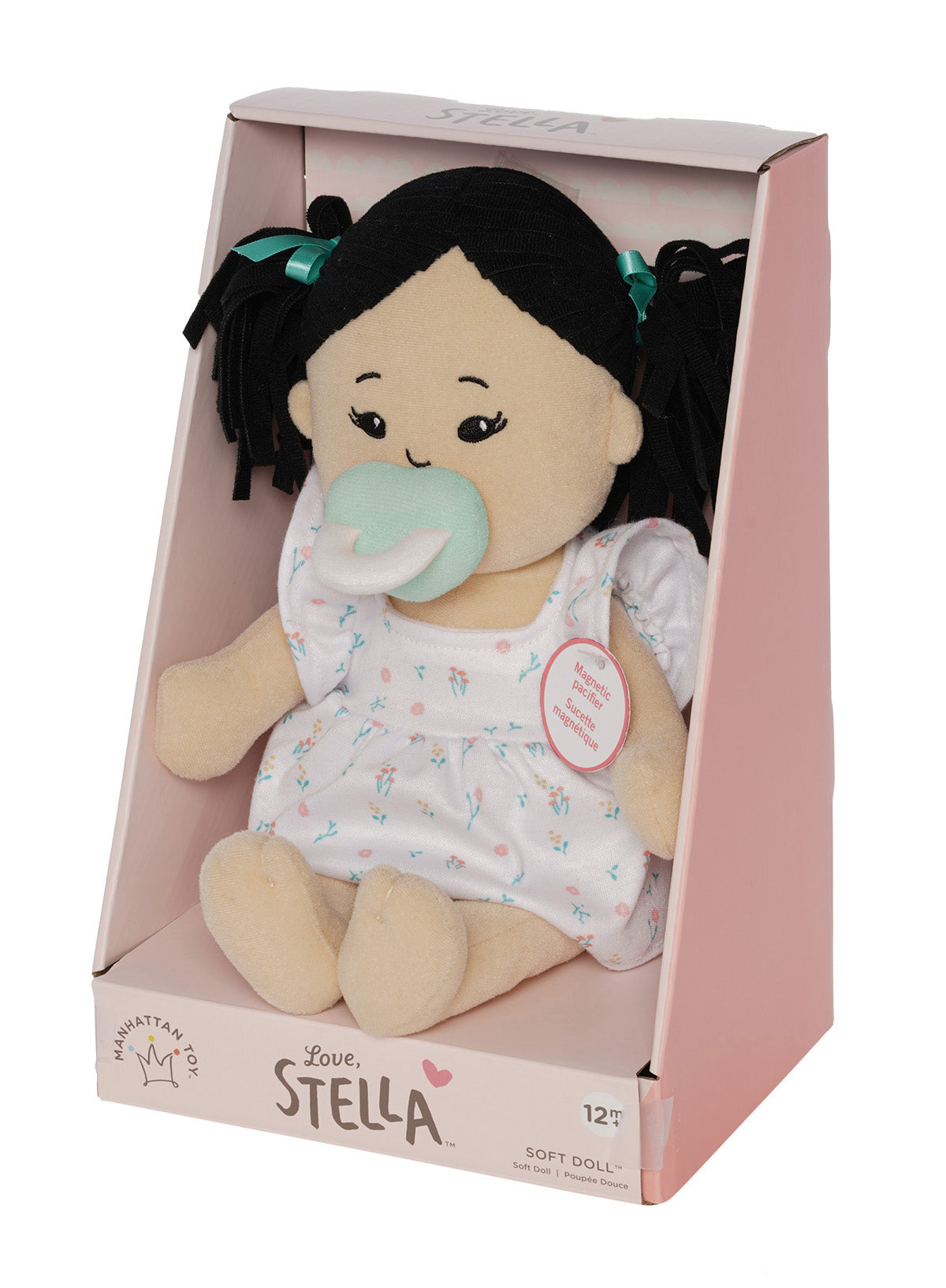 Love, Stella Doll Light Beige with Black Pigtails
