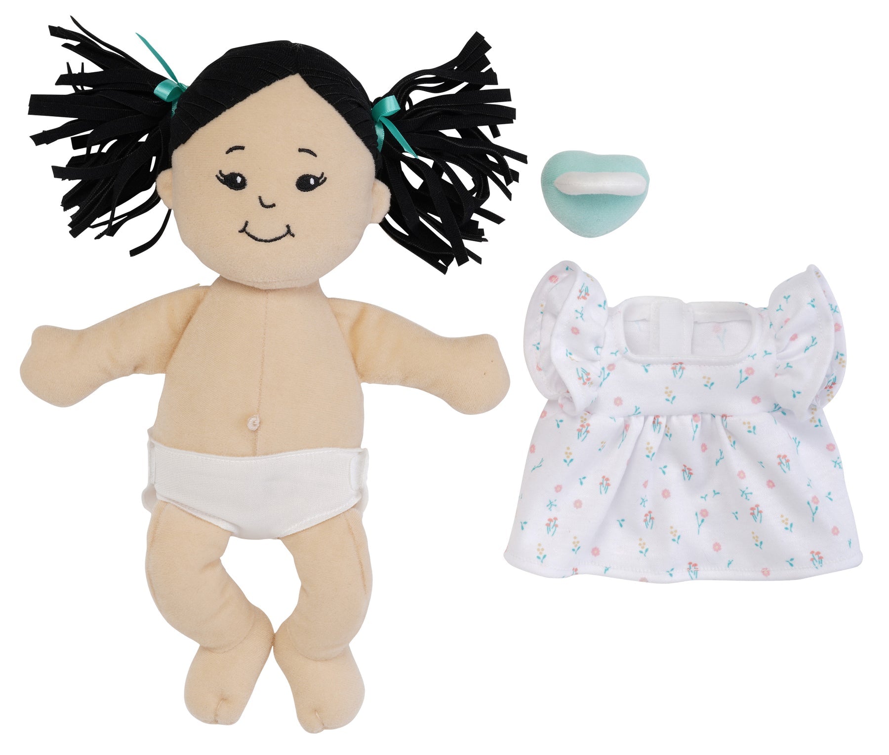 Love, Stella Doll Light Beige with Black Pigtails