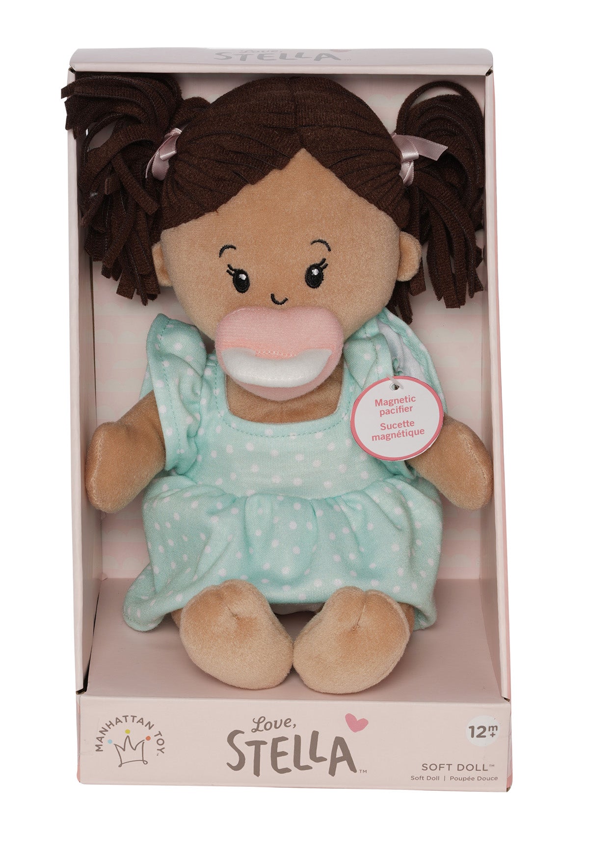 Love, Stella Doll Beige with Brown Pigtails