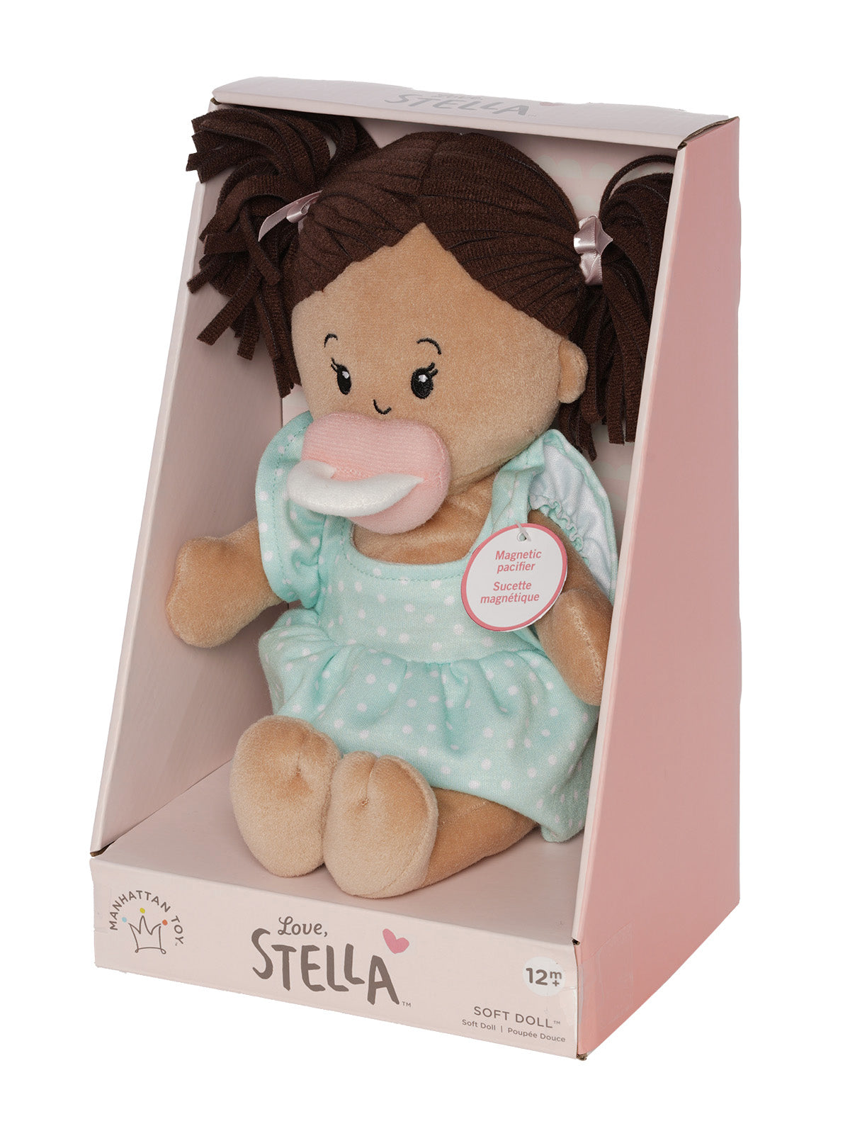 Love, Stella Doll Beige with Brown Pigtails
