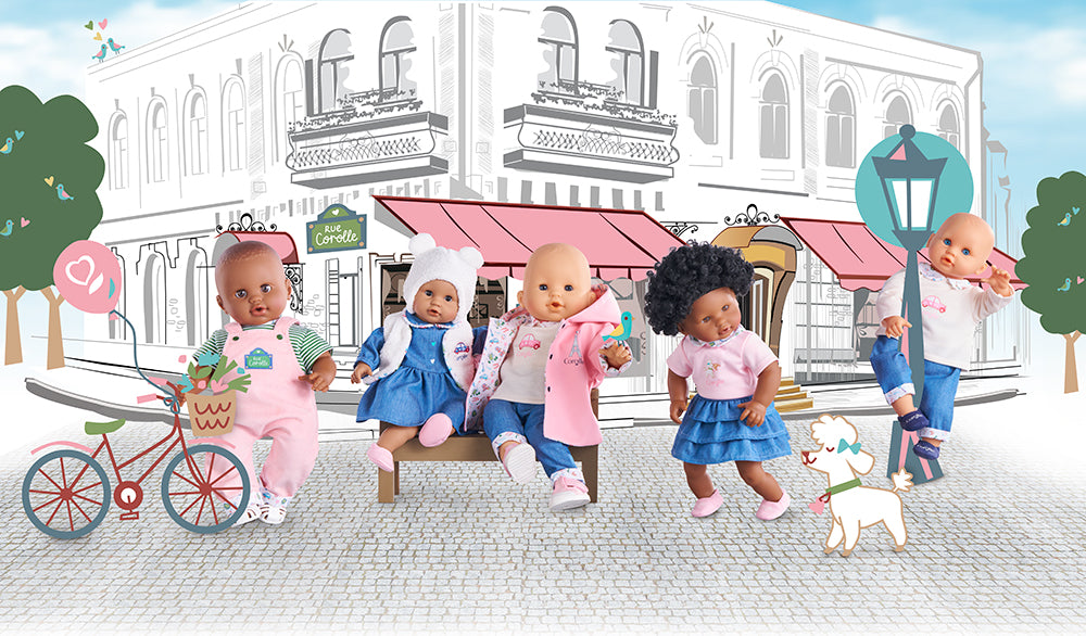 Corolle 12" Doll Weekend in Paris Denim Dress