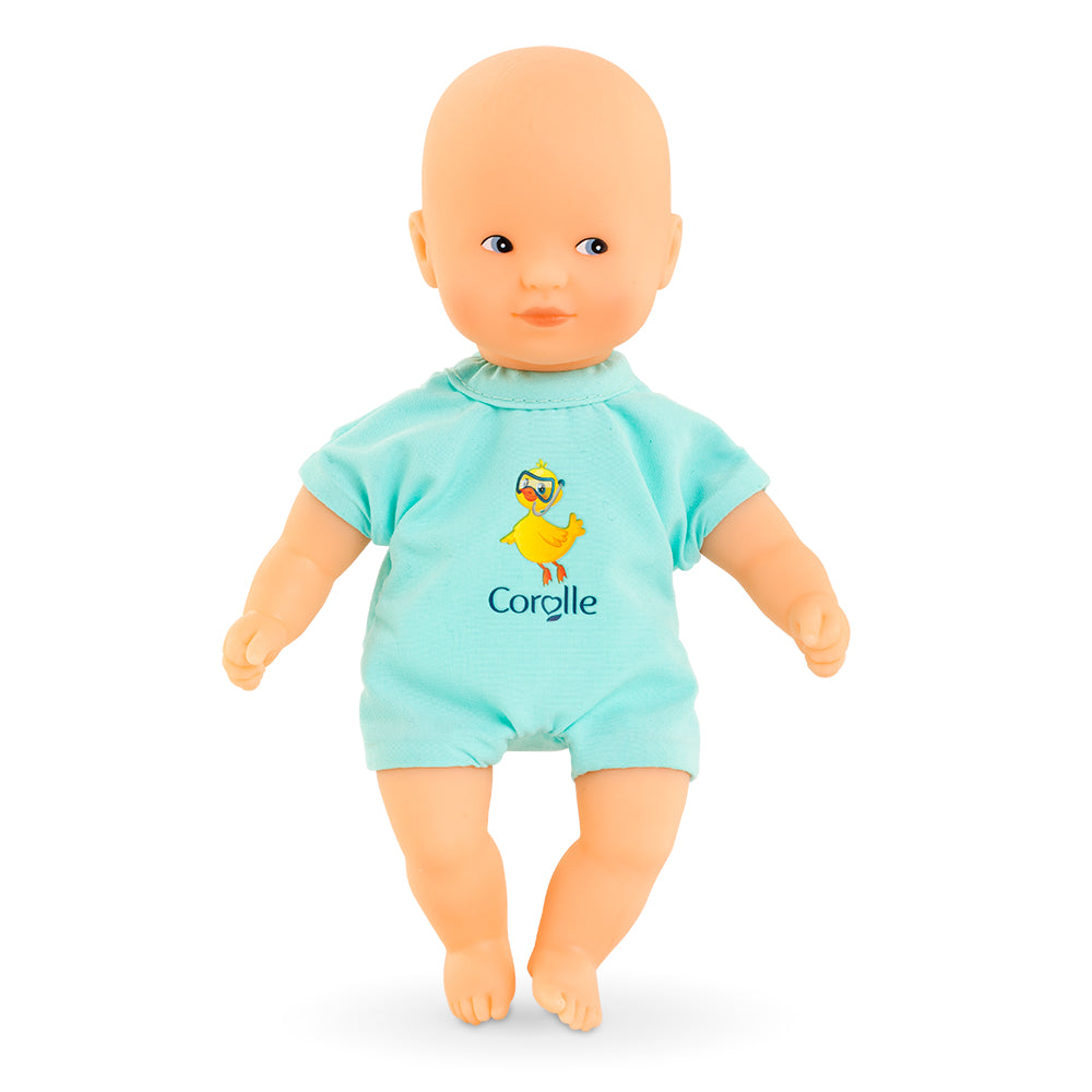 Corolle Mini Bath Doll Blue 8"