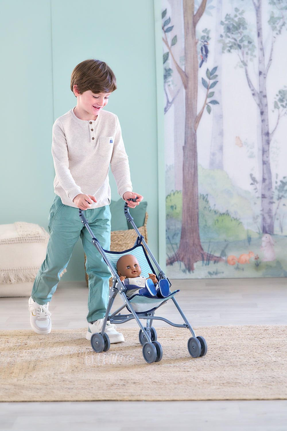 Corolle 14" 17" Doll Umbrella Stroller Sage