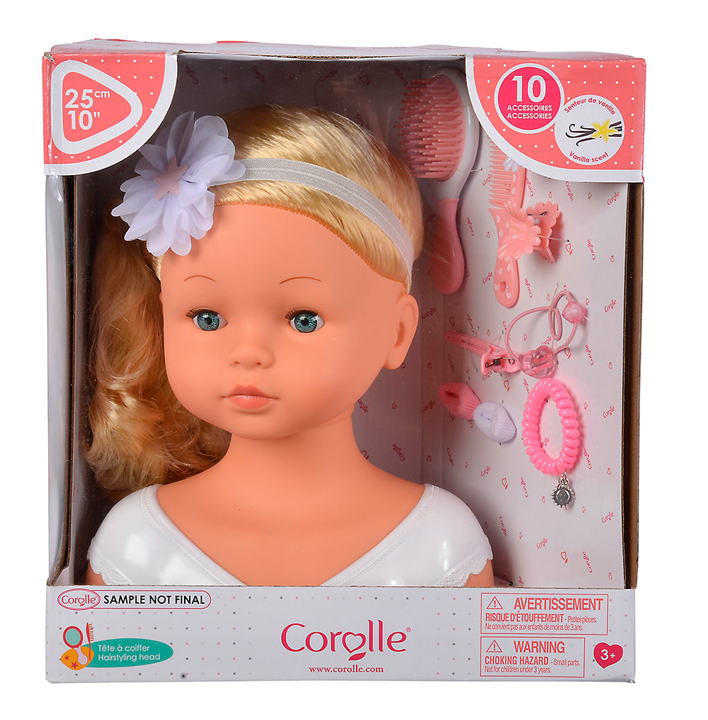 Corolle Hairstyling Head 10"