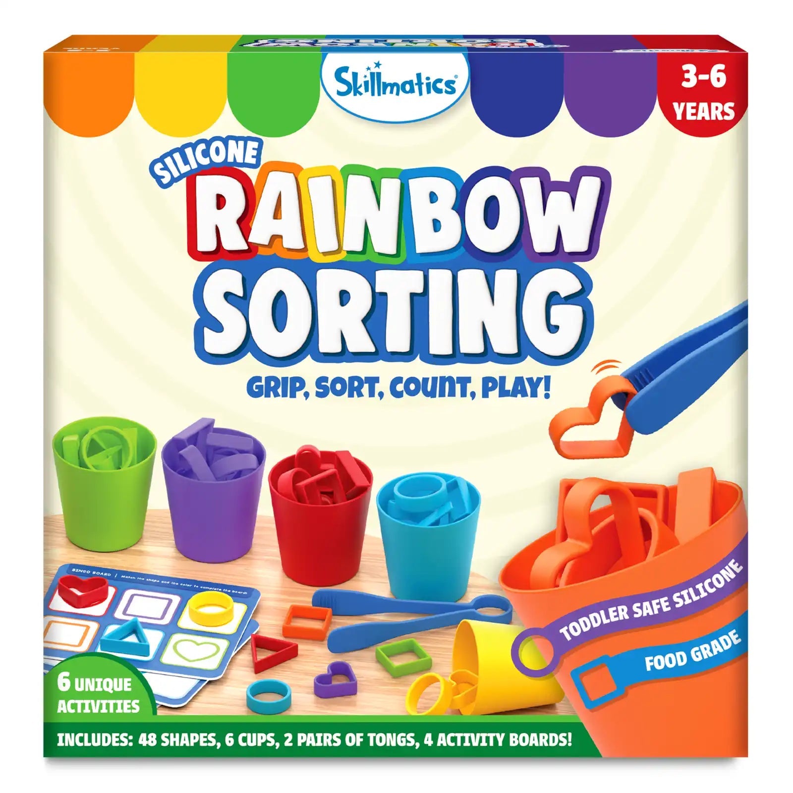 Skillmatics Rainbow Sorting – Colour Recognition & Sorting Activity Game