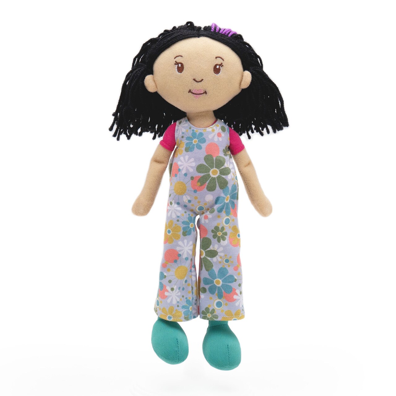 Manhattan Toy Groovy Girls Daisy Soft Doll – 13" Posable Fashion Doll with Stylable Black Hair & Magnetic Hands (Ages 3+)