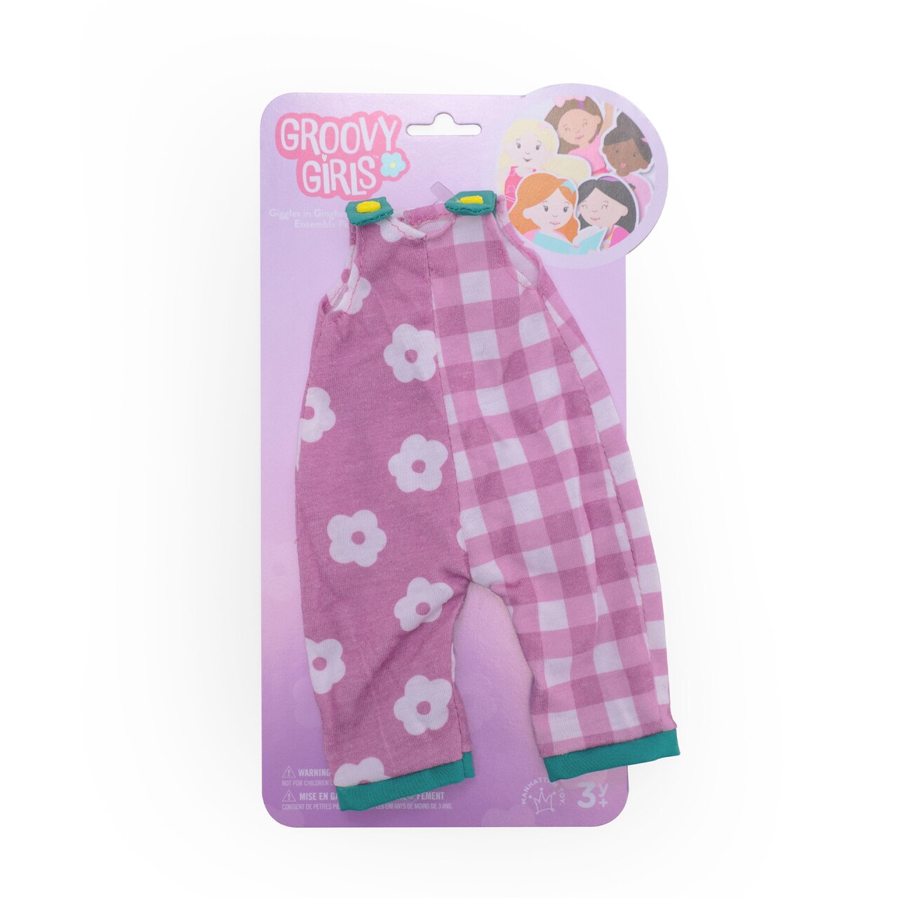 Manhattan Toy Groovy Girls Giggles in Gingham Doll Outfit – Gingham Dress Clothing Set for 13" Groovy Girls Dolls (Ages 3+)