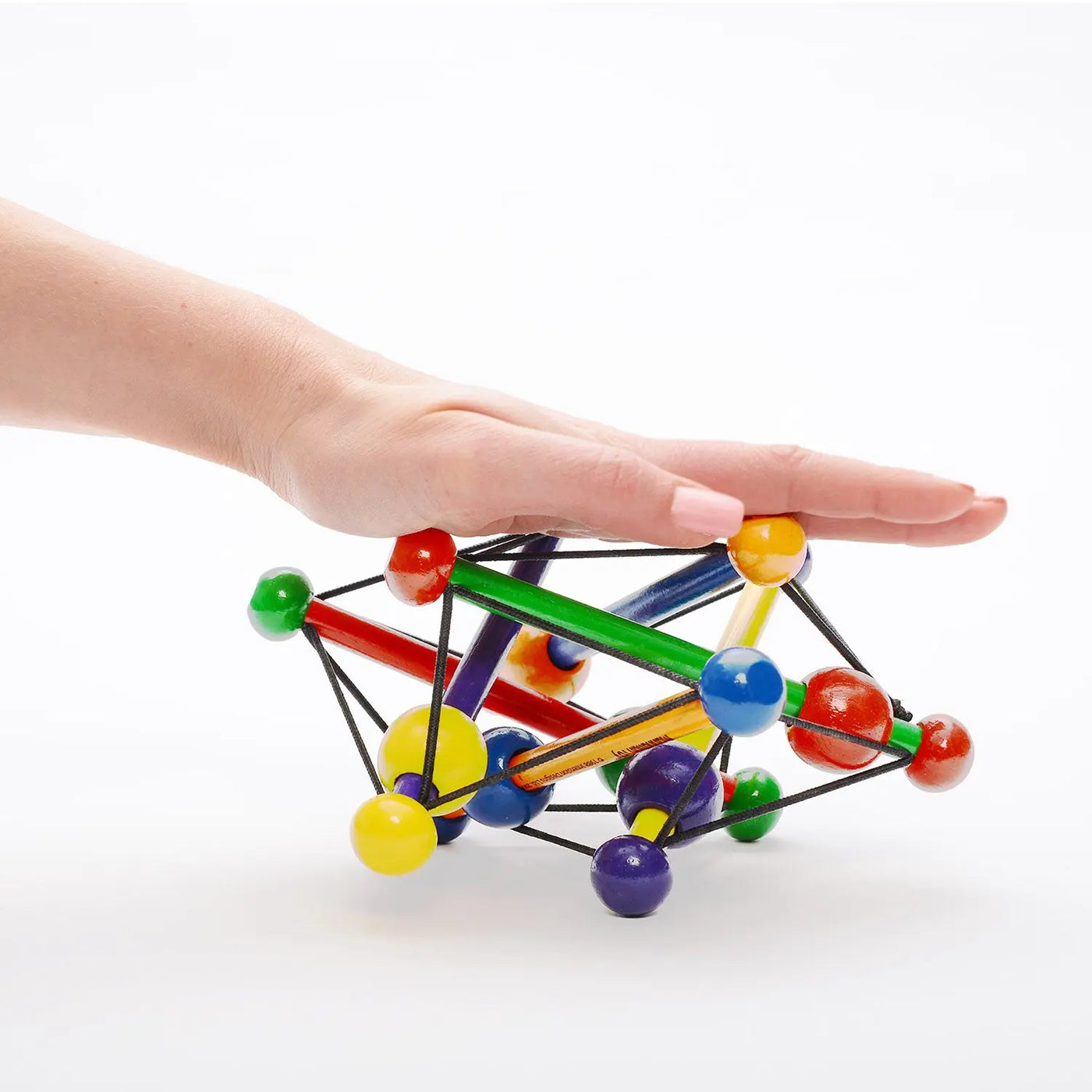 Manhattan Toy Skwish Classic Rattle & Teether – Iconic Wooden Baby Sensory Toy