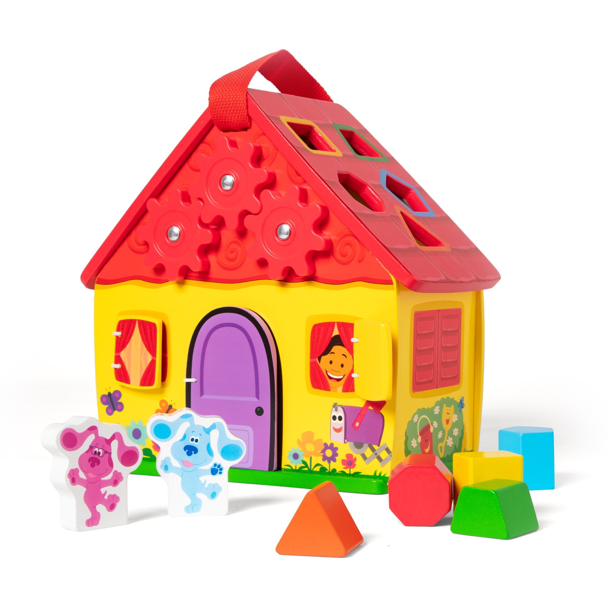 Melissa & Doug Blues Clues and You Wooden Take-Along House