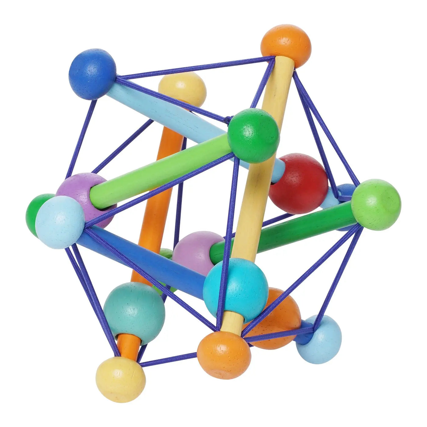 Manhattan Toy Skwish Color Burst Rattle & Teether – Colourful Baby Sensory Toy