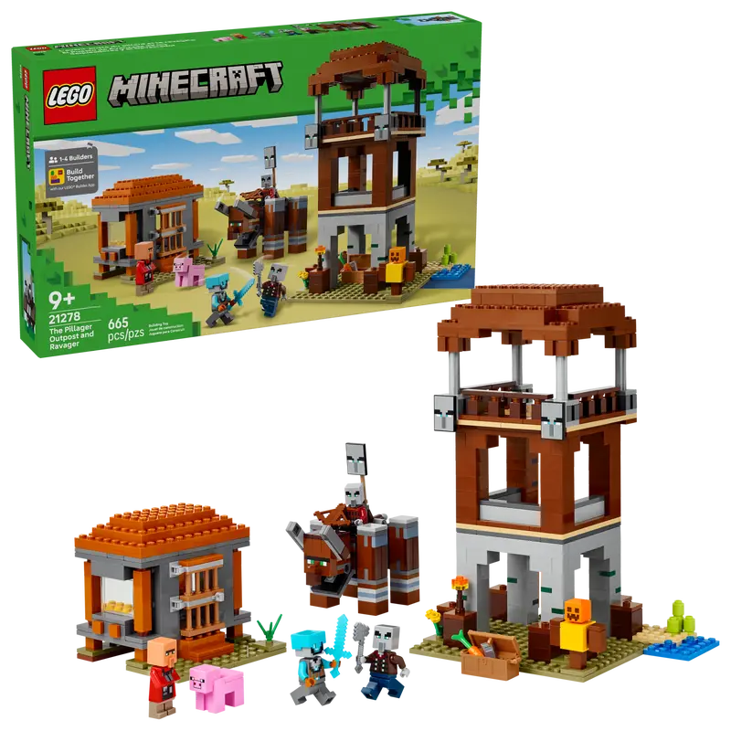 Lego The Pillager Outpost and Ravager (21278)