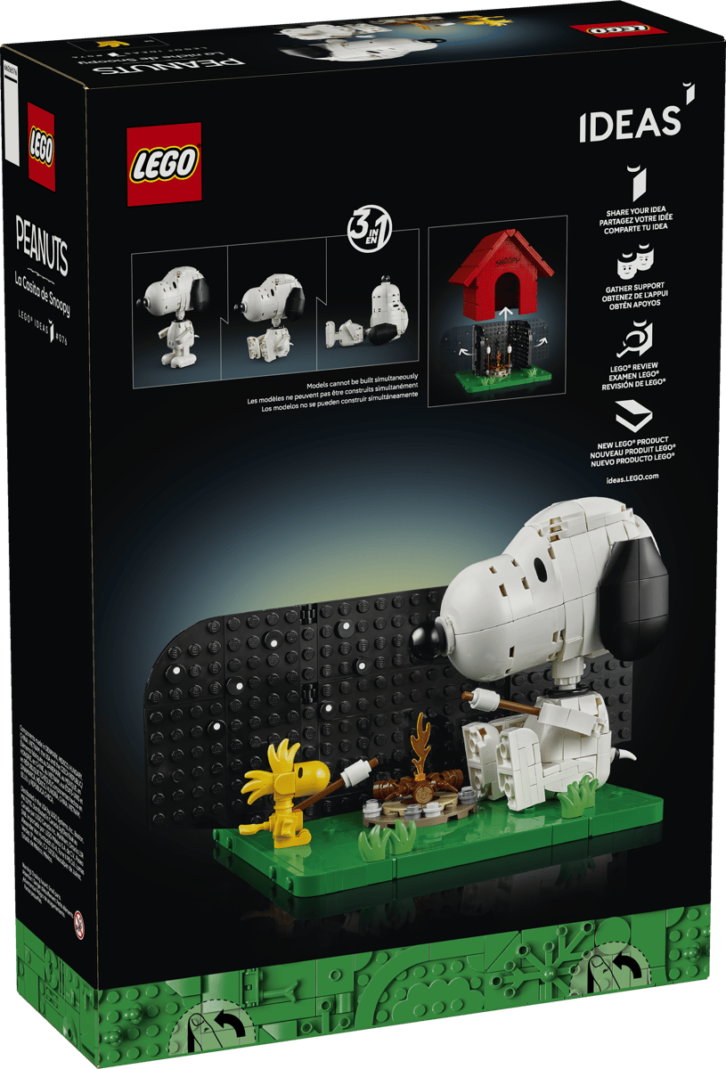 LEGO Ideas Peanuts: Snoopy's Doghouse (21368) | Ideas Building Set for Ages 8+