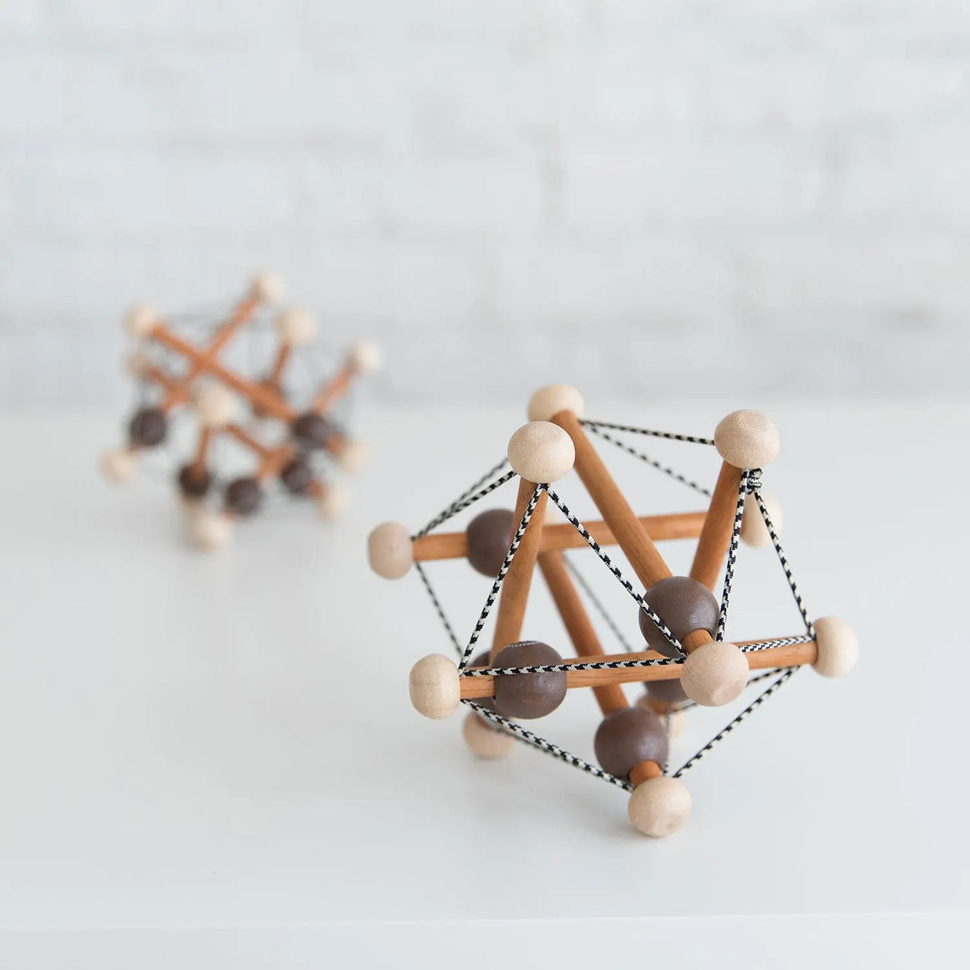 Manhattan Toy Artful Skwish Wooden Baby Rattle – Natural Wood Sensory Toy