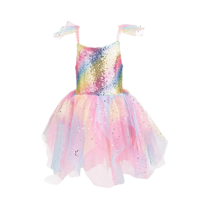 Great Pretenders Rainbow Fairy Dress & Wings, Multi, Size 5-6