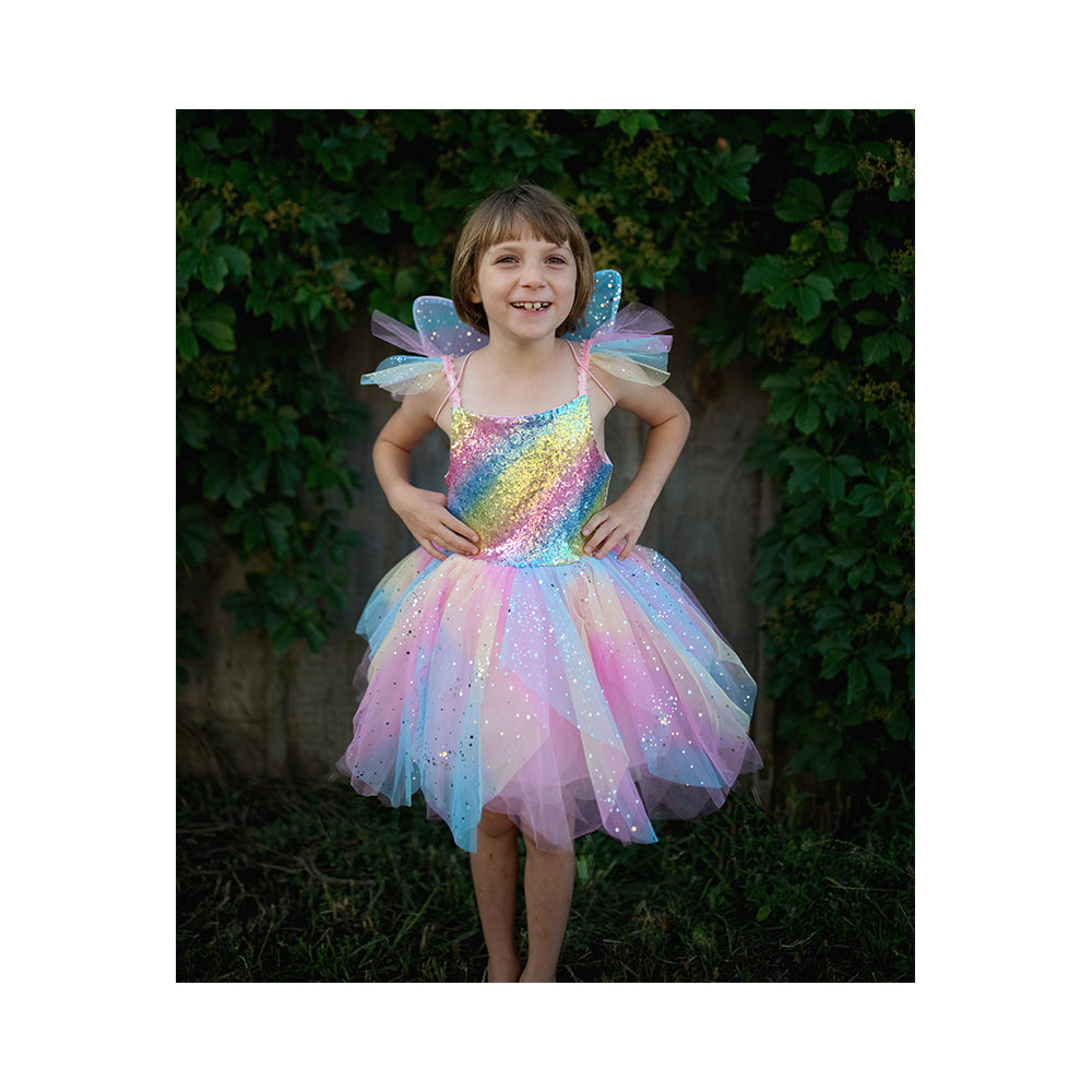 great pretenders rainbow fairy dress This Rainbow Fairy Dress with Wings is a best seller for a reason Loved for its bright sparkle, soft comfort, and magical details, it's made for little fairies who love to