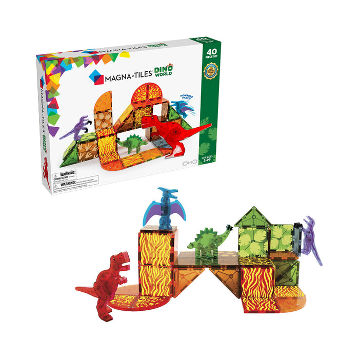 MAGNA-TILES Dino World (40 Piece Set)