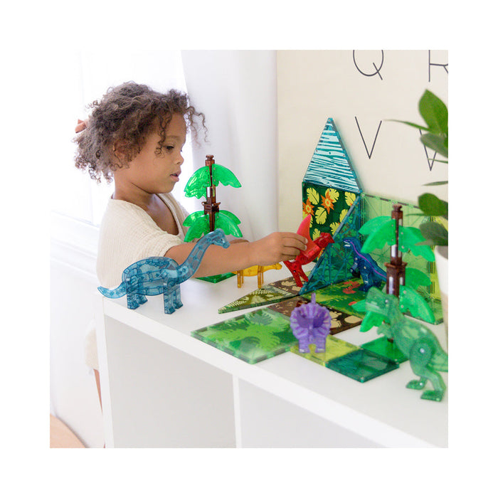 MAGNA-TILES Dino World XL (50 Piece Set)