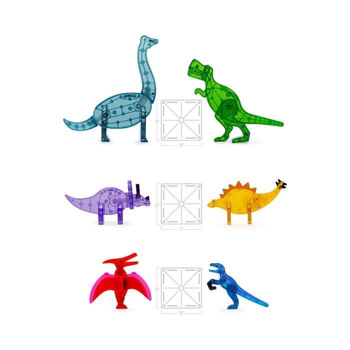 MAGNA-TILES Dino World XL (50 Piece Set)