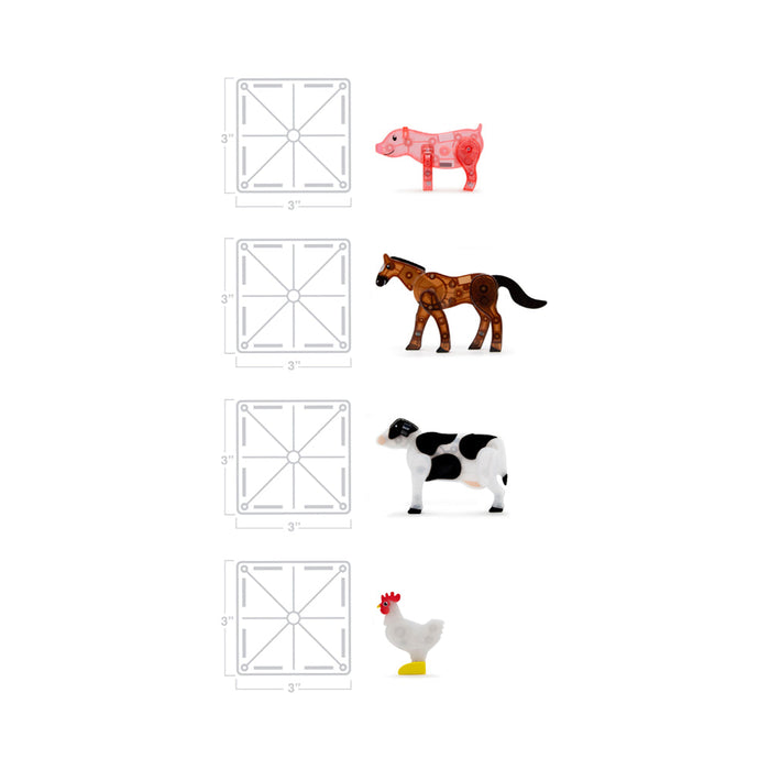 MAGNA-TILES Farm Animals (25 Piece Set)