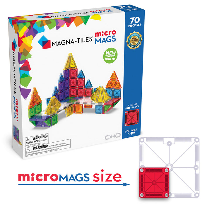 MAGNA-TILES microMAGS Deluxe (70 Piece Set)