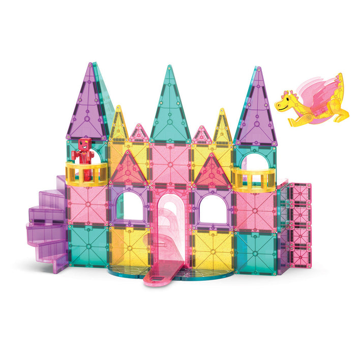 MAGNA-TILES Castle DLX + microMAGS (48 Piece Set)