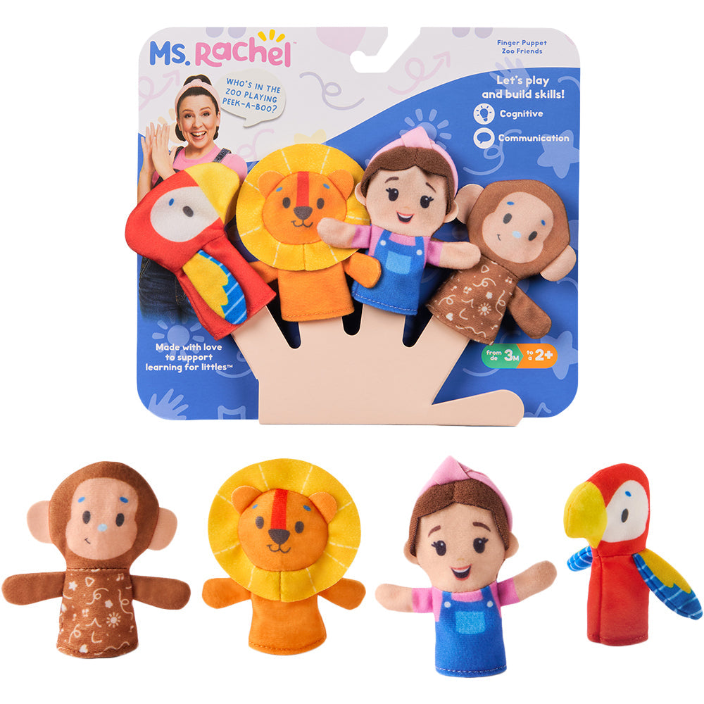 Ms. Rachel Zoo Song Finger Puppet Set