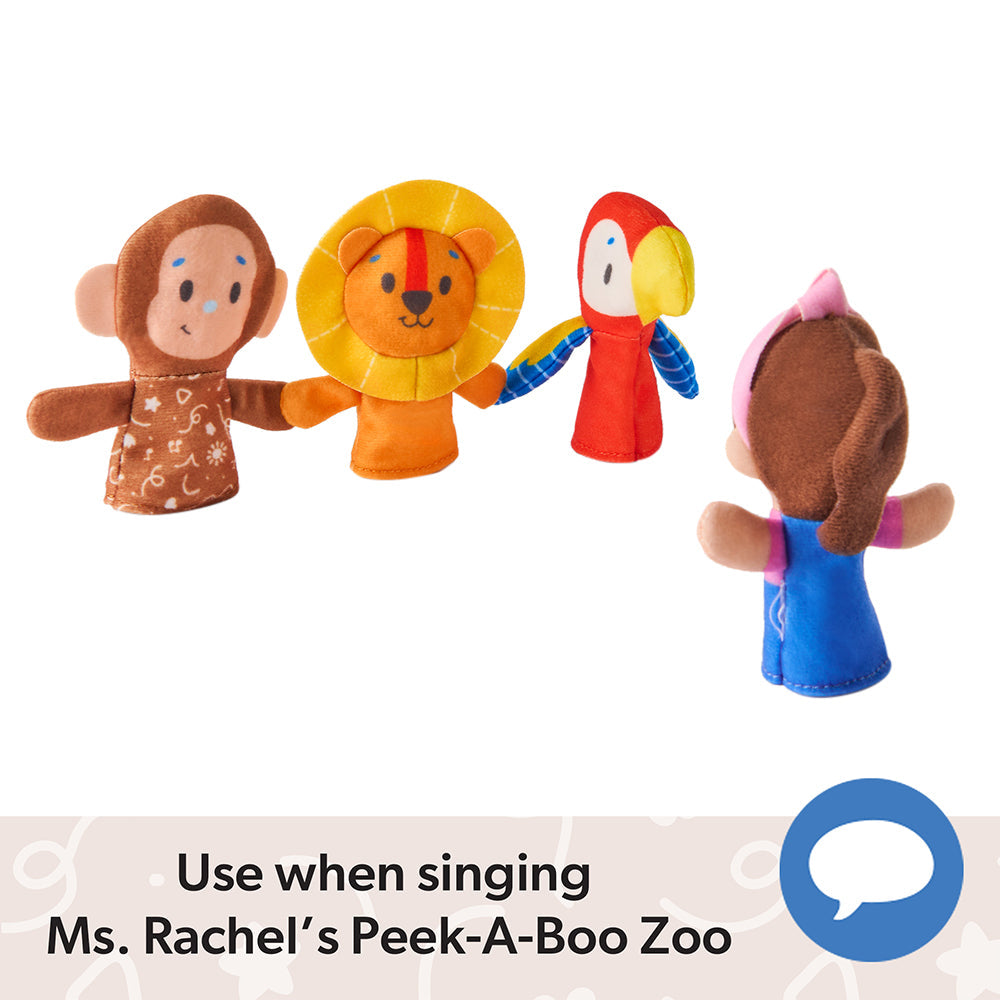 Ms. Rachel Zoo Song Finger Puppet Set
