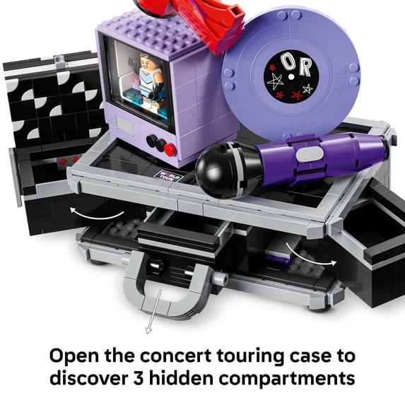 LEGO Editions Olivia Rodrigo's Dual Guitar – 1,228-Piece Split Acoustic & Electric Guitar with Hidden Stage Scenes (Ages 14+) [43031]